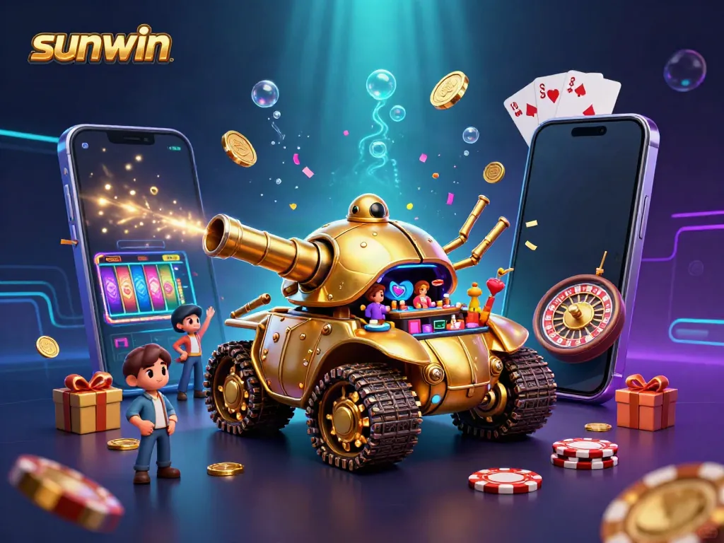 Experience thrilling casino action with the sunwin miniature casino in an epic golden beetle tank.
